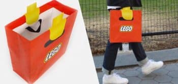 Sac publicitaire personnalisé shopping lego